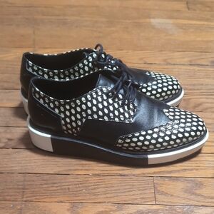 Jadyrose Leather Polkadot Oxfords
